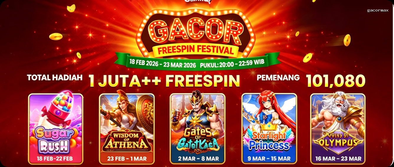 Login gacormax Sekarang Bonus Melimpah